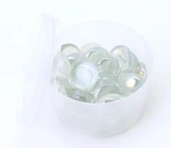 Tout Pour le Jeu 40 galets gems transparents mini pierres plates 18/22 mm