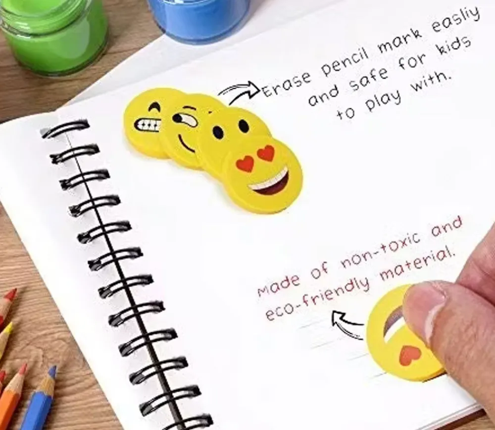 Tout Pour le Jeu 100 gommes emojis visages rigolos 2,5 cm