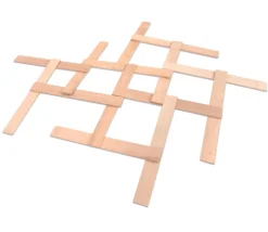 Tout Pour le Jeu 45 grandes plaquettes en bois naturel 36 cm construction jeux