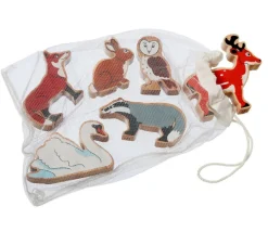 Tout Pour le Jeu 6 grands animaux de la forêt - figurines en bois
