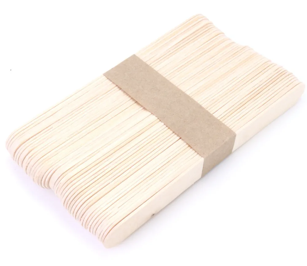 Tout Pour le Jeu 50 grands bâtonnets bois naturel 15 x 1.8 x 0.18 cm bricolage et jeux