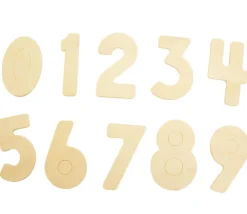 Tout Pour le Jeu 30 Grands chiffres 0 à 9 en bois de 8 cm