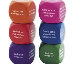 Tout Pour le Jeu 6 grands dés questions pour discussion 4 cm