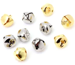 Tout Pour le Jeu 10 Grelots métal doré et argenté Ø 1.3 cm