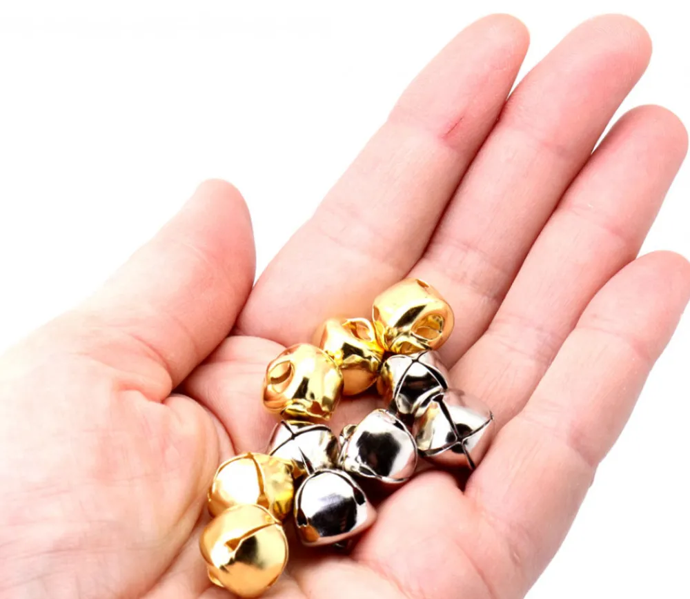 Tout Pour le Jeu 10 Grelots métal doré et argenté Ø 1.3 cm