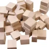 Tout Pour le Jeu 50 gros jetons carrés bois naturel 2.5 cm épais