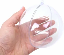 Tout Pour le Jeu 5 grosses Boules 10 cm plastique cristal à remplir et suspendre
