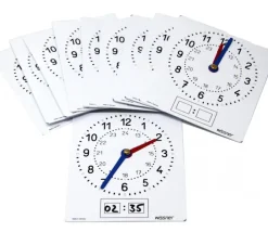 Tout Pour le Jeu 10 horloges effaçables apprentissage heure aiguille et digital