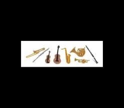 Tout Pour le Jeu 8 instruments de musique figurines jouet