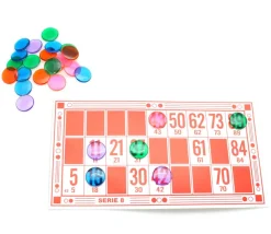 Tout Pour le Jeu 2500 Jetons 15 mm transparents colorés pour loto ou bingo