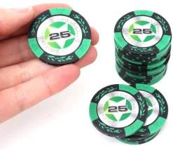 Tout Pour le Jeu 20 Jetons de poker crown argile valeur 25 - 14 gr