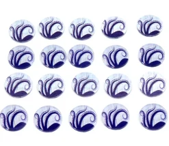 Tout Pour le Jeu 20 jetons design violet/blanc 18.5 mm elder