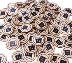 Tout Pour le Jeu 500 jetons en bois bière - 2.5 cm