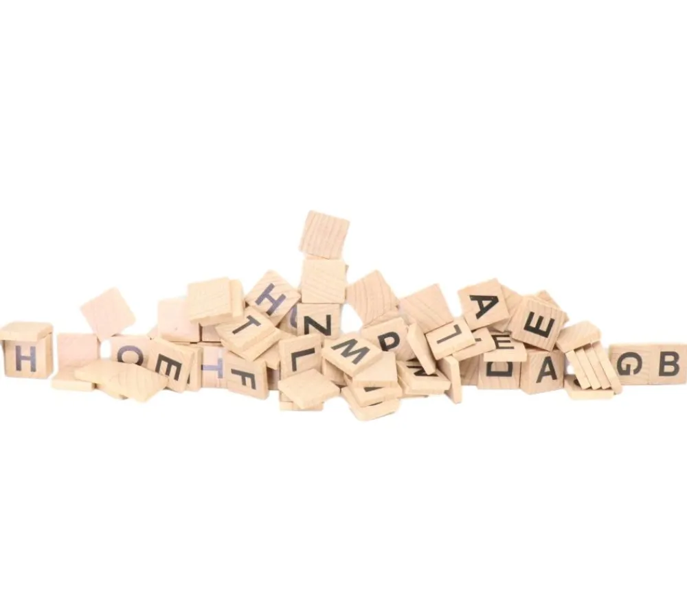 Tout Pour le Jeu 80 Jetons en bois lettres alphabet 2 cm pour jeux