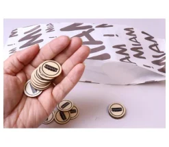 Tout Pour le Jeu 500 jetons en bois sandwich - 2.5 cm