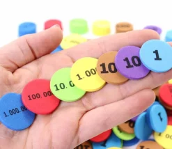 Tout Pour le Jeu 280 jetons mousse numérotés unité dizaine centaine millier million