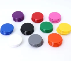 Tout Pour le Jeu 50 jetons multicolores 3 cm en 10 couleurs pour jeu - pions ronds 30 mm