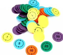 Tout Pour le Jeu 50 jetons numérotés de 1 à 50 points pour jeux