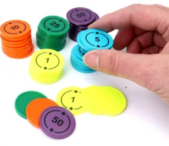 Tout Pour le Jeu 50 jetons numérotés de 1 à 50 points pour jeux