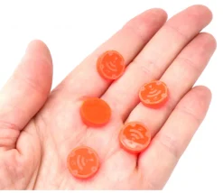 Tout Pour le Jeu 5 jetons ONDES rayonnement orange 1.5 cm pour jeu