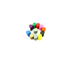 Tout Pour le Jeu 10 Jetons plastique 25 mm - pions ronds plats 2.5 cm pour jeux par couleur