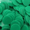 Tout Pour le Jeu 500 Jetons ronds plats de 2.4 cm verts de diamètre plastique pour jeux