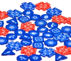 Tout Pour le Jeu 80 jetons rouges et bleus compatibles jeu XWing bleu