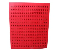 Tout Pour le Jeu 280 Lettres alphabet autocollants 11 mm