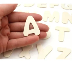 Tout Pour le Jeu 26 lettres alphabet en bois naturel 3.5 cm