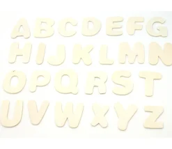 Tout Pour le Jeu 26 lettres alphabet en bois naturel 3.5 cm