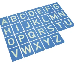 Tout Pour le Jeu 26 Lettres en relief de A à Z majuscule - Cartes en bois 12 x 16 cm