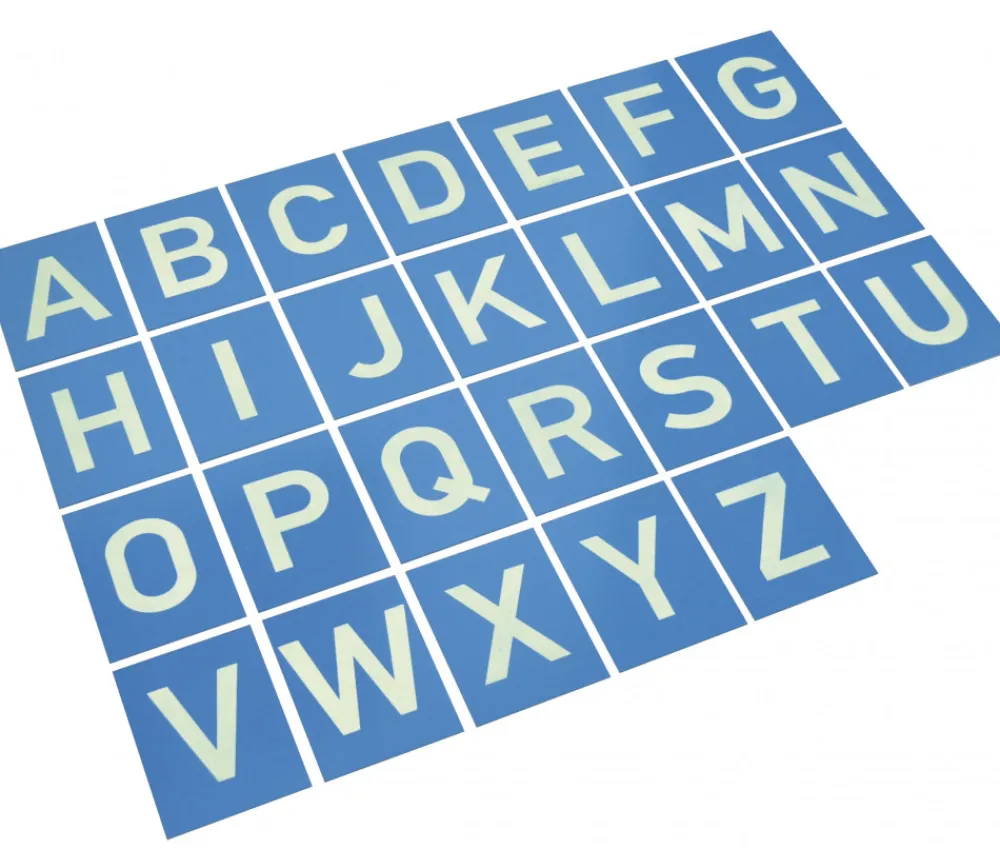 Tout Pour le Jeu 26 Lettres en relief de A à Z majuscule - Cartes en bois 12 x 16 cm