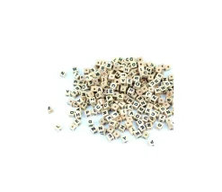 Tout Pour le Jeu 290 lettres Perles dés 7 x 7 mm pour jeu ou collier