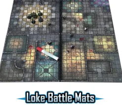 Tout Pour le Jeu 2 Livres Dungeon Battle Mats plateaux de jeu combat