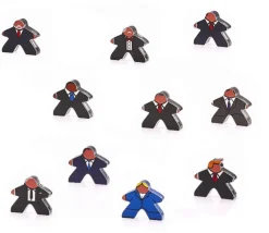 Tout Pour le Jeu 12 meeples hommes en costume plexiglas pions personnage