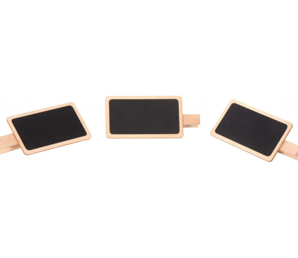 Tout Pour le Jeu 12 Mini ardoises clips pinces 7 x 4 cm