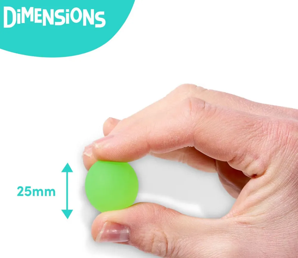 Enfant Tout Pour le Jeu 120 mini balles neon rebondissantes Ø 2.5 cm caoutchouc souple