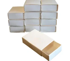 Tout Pour le Jeu 12 Mini Boites carton blanc allumette taille mini