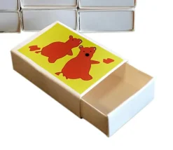 Tout Pour le Jeu 12 Mini Boites carton blanc allumette taille mini