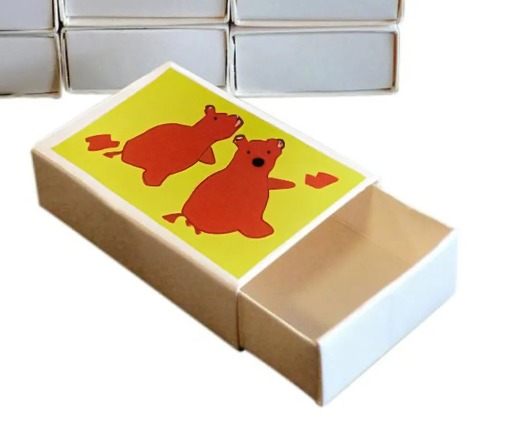 Tout Pour le Jeu 12 Mini Boites carton blanc allumette taille mini