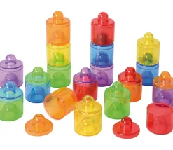 Tout Pour le Jeu 18 mini boites empilables rondes Ø 5.5 cm