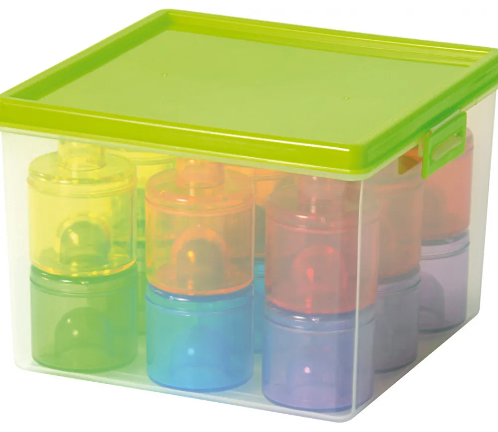 Tout Pour le Jeu 18 mini boites empilables rondes Ø 5.5 cm