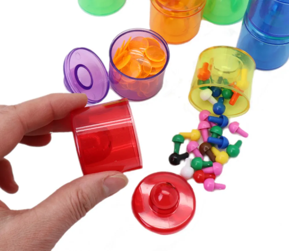 Tout Pour le Jeu 18 mini boites empilables rondes Ø 5.5 cm