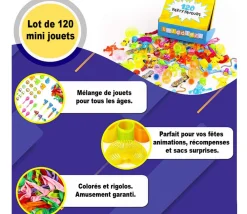 Tout Pour le Jeu 120 Mini jouets enfant pour récompense jeux - cadeaux kermesses / anniversaires / mariage