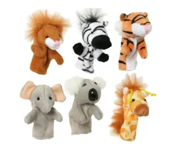 Enfant Tout Pour le Jeu 8 mini marionnettes peluche animaux pour doigt