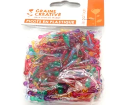 Tout Pour le Jeu 500 mini picots clous translucides 16 mm