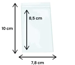 Tout Pour le Jeu 100 Mini sachets zips 78 x 83 mm