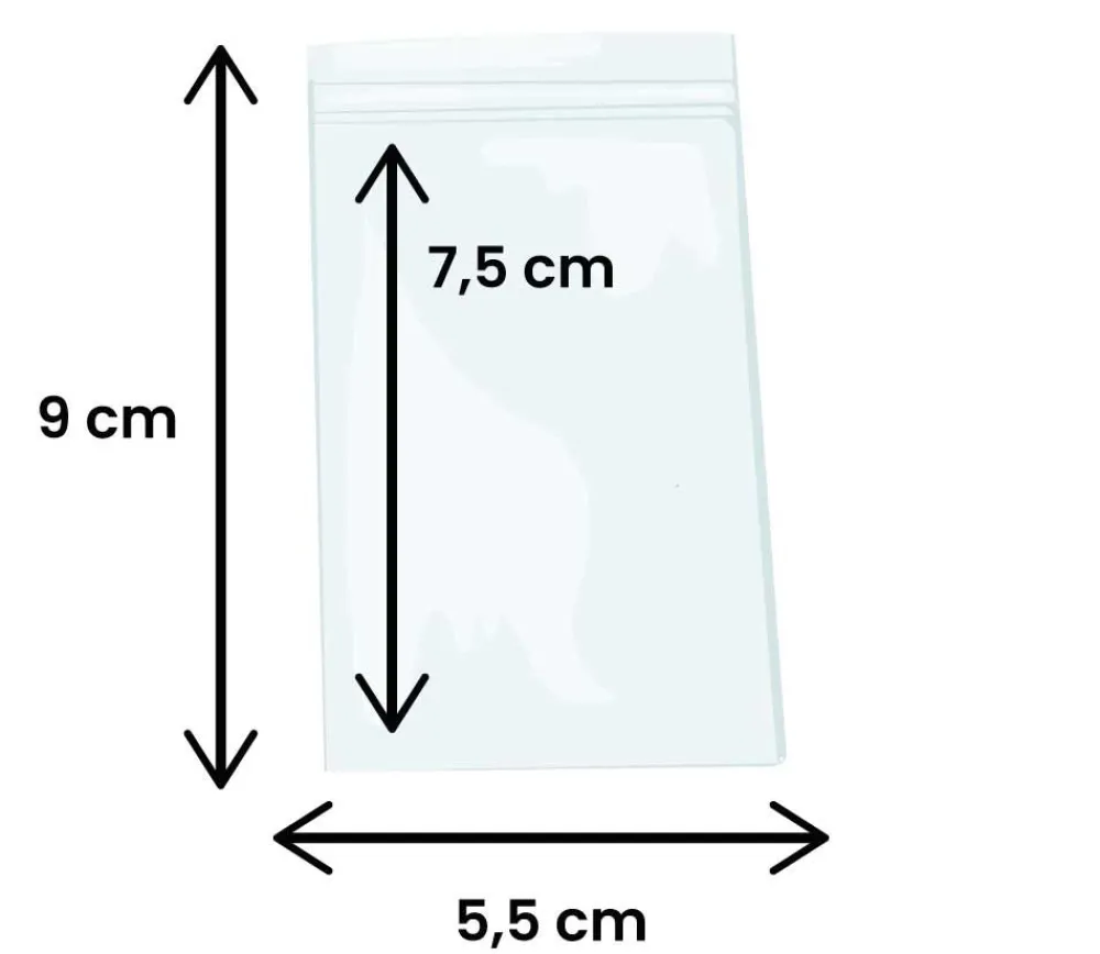 Tout Pour le Jeu 100 Mini sachets zips 55 x 75 mm