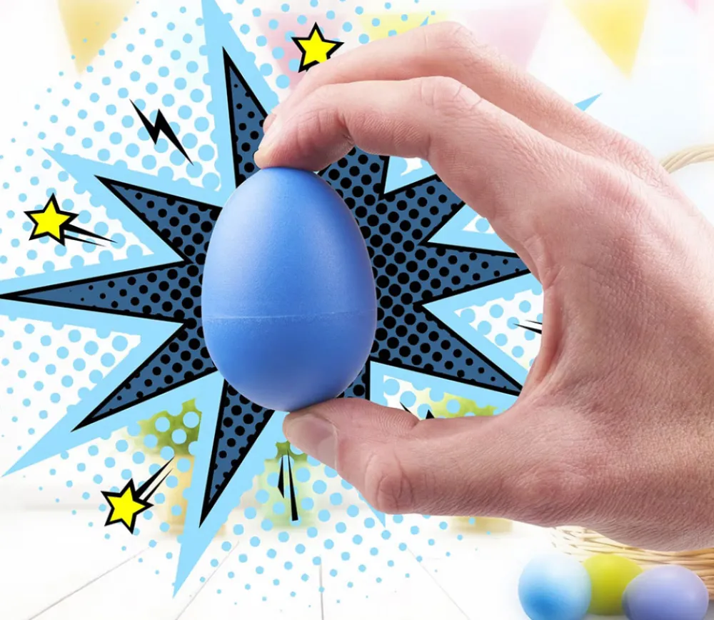 Tout Pour le Jeu 40 oeufs colorés sonores - Œufs de 5.6 cm