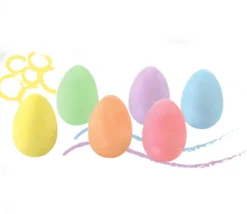 Enfant Tout Pour le Jeu 12 oeufs craies de trottoir 6 couleurs avec boite de rangement